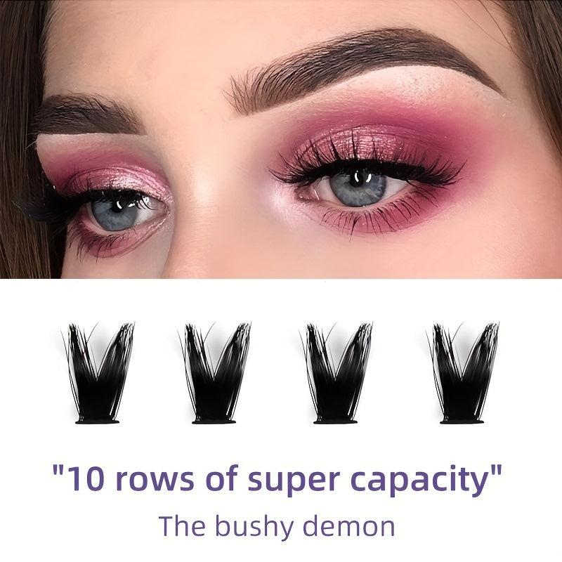 10 Rows Individual Cluster Lashes Large Capacity Eyelashes