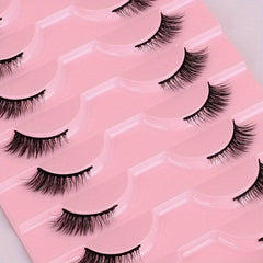 10 Pairs Fox Eye False Eyelashes Faux Mink Lashes