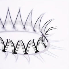 120pcs Mixed Fairy Style V Shape Cluster Lashes 6 Lengths in One Tray