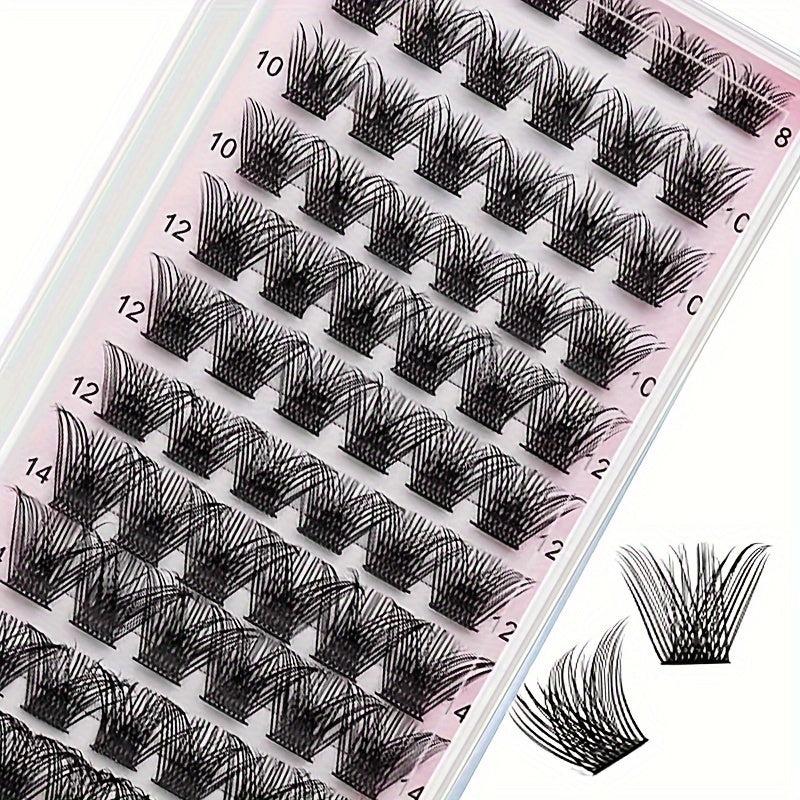 72 Pcs Cluster Lashes DIY Lash Extension Volume Wispy Eyelash Clusters 8-16mm