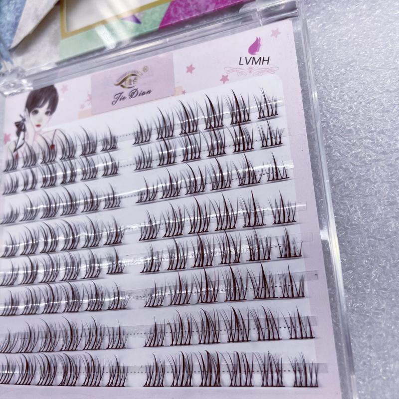 8 Rows Sunflower Style Cluster False Lashes 11mm