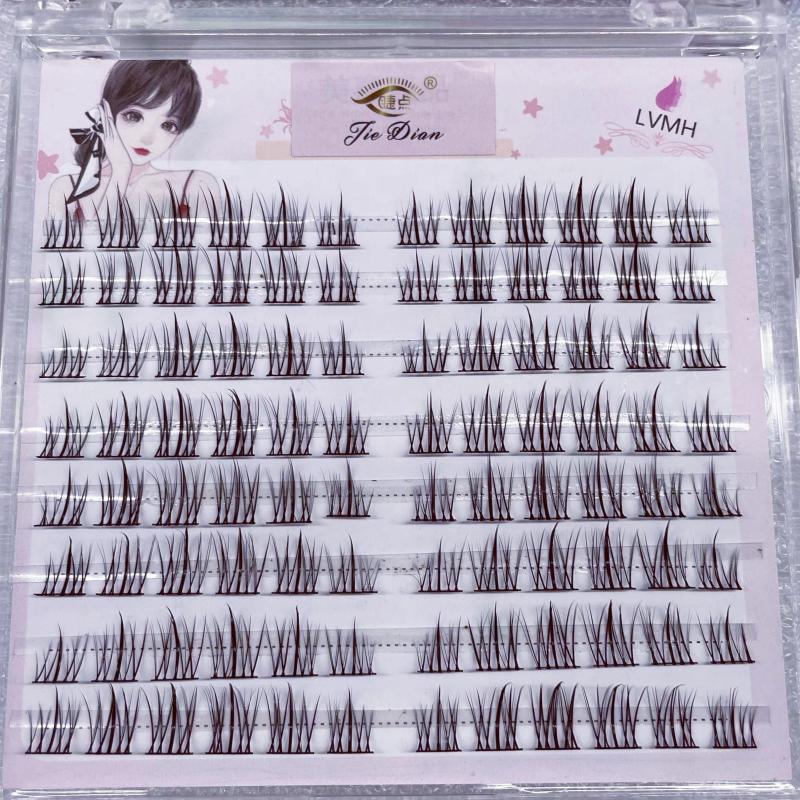 8 Rows Sunflower Style Cluster False Lashes 11mm