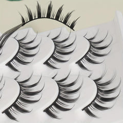 5 Pairs Natural Long Curling 3D Faux Mink Hair False Eyelashes