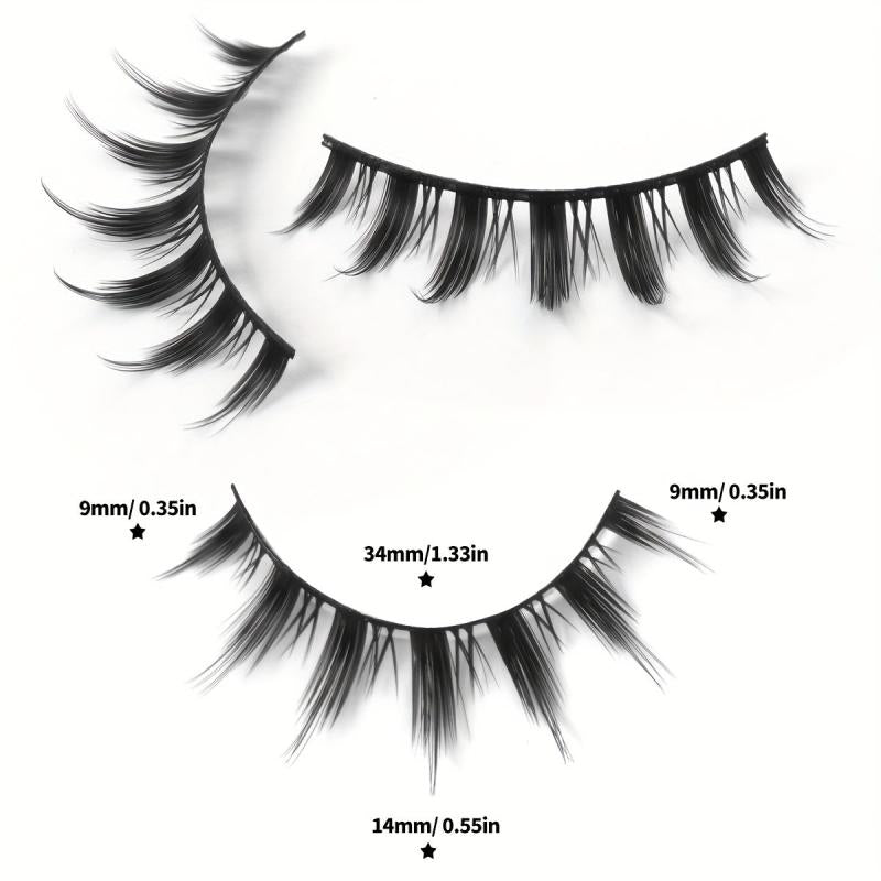 5 Pairs Natural Long Curling 3D Faux Mink Hair False Eyelashes