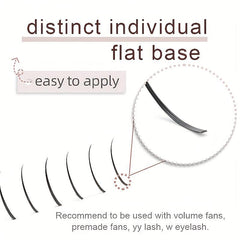 Spiky Lashes 0.3mm Individual Eyelash Extensions Soft Easy Wear