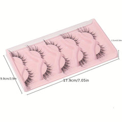 5 Pairs Cat Eye False Eyelashes Natural Thick Curling Eyelashes