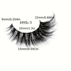 5 Pairs Cat Eye False Eyelashes Natural Thick Curling Eyelashes