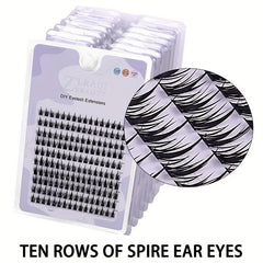 10 Rows Cluster Lashes Sunflower Wheat Ear False Eyelashes Natural