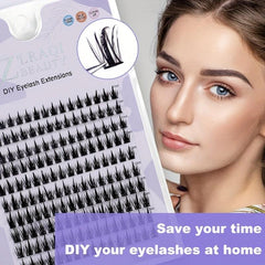 10 Rows Cluster Lashes Sunflower Wheat Ear False Eyelashes Natural