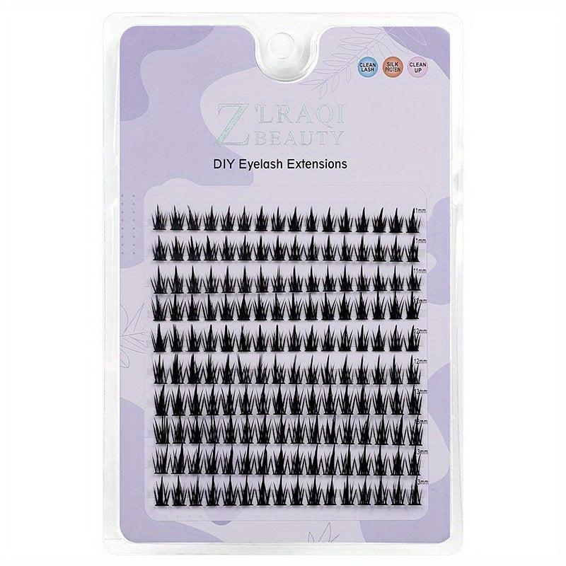 10 Rows Cluster Lashes Sunflower Wheat Ear False Eyelashes Natural