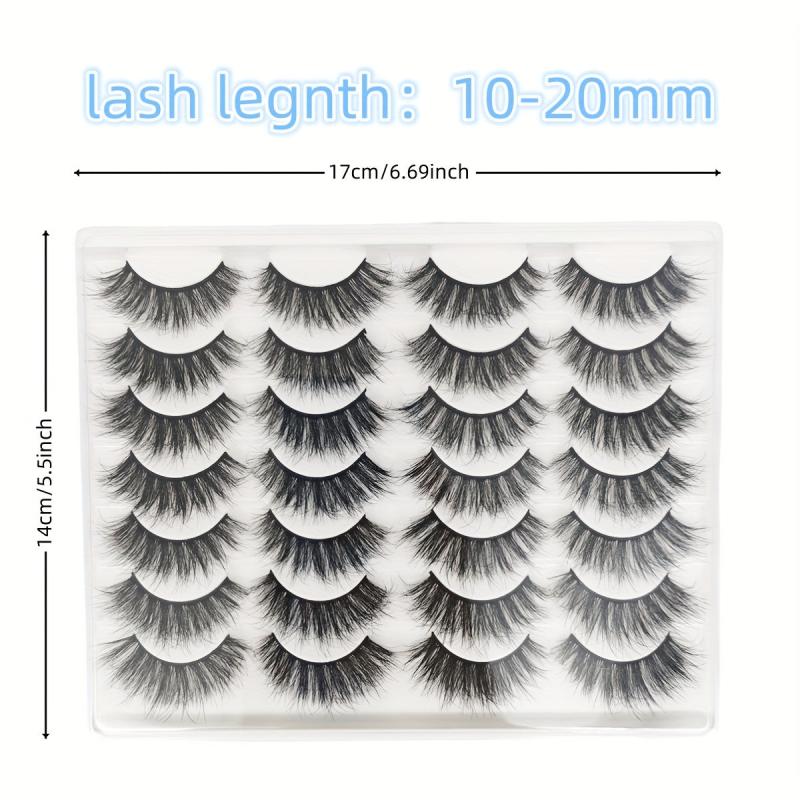 20mm Dramatic D Curling Cat Eye 3D Faux Mink Lashes