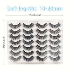 20mm Dramatic D Curling Cat Eye 3D Faux Mink Lashes