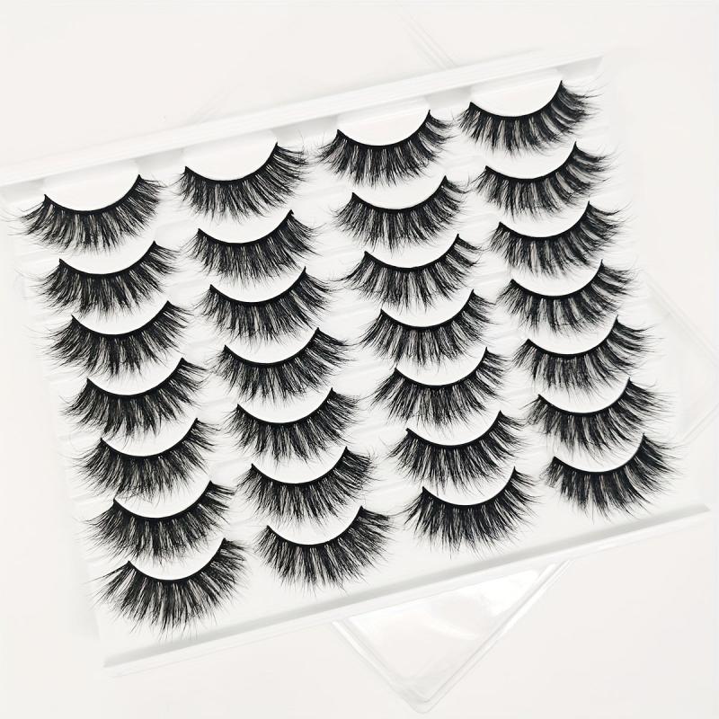 20mm Dramatic D Curling Cat Eye 3D Faux Mink Lashes