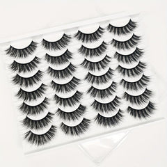 20mm Dramatic D Curling Cat Eye 3D Faux Mink Lashes