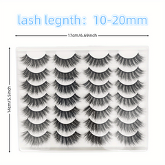20mm Dramatic D Curling Cat Eye 3D Faux Mink Lashes
