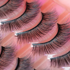 10 Pairs 3D False Eyelashes Slender Long Stage Makeup D Curling Eyelashes