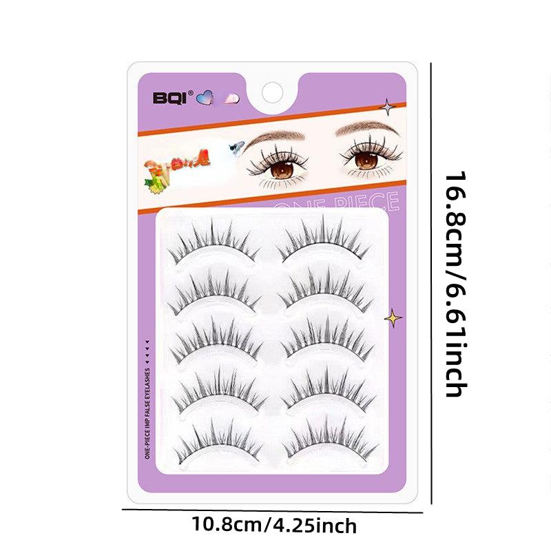 Soft Lashes Thick False Eyelashes Wispy Natural Look for Daily Dating Makeup