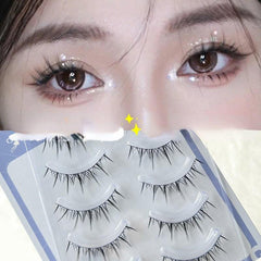 Soft Lashes Thick False Eyelashes Wispy Natural Look for Daily Dating Makeup