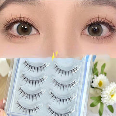 Soft Lashes Thick False Eyelashes Wispy Natural Look for Daily Dating Makeup