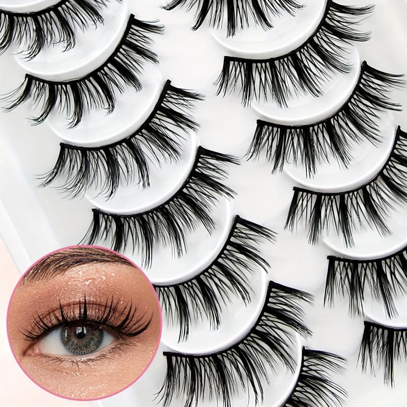 10 Pairs of Natural Curling Little Devil Faux Mink Lashes
