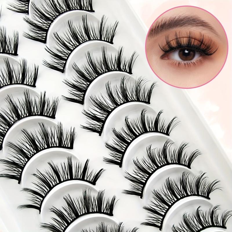 10 Pairs of Natural Curling Little Devil Faux Mink Lashes