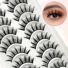 10 Pairs of Natural Curling Little Devil Faux Mink Lashes