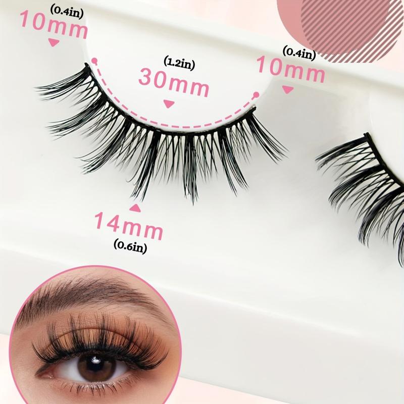 10 Pairs of Natural Curling Little Devil Faux Mink Lashes