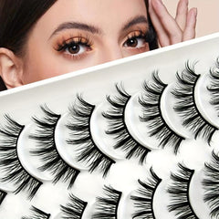 10 Pairs of Natural Curling Little Devil Faux Mink Lashes