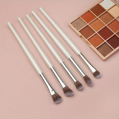 5pcs Eye Shadow Brush Set with Portable Case for Makeup Starters