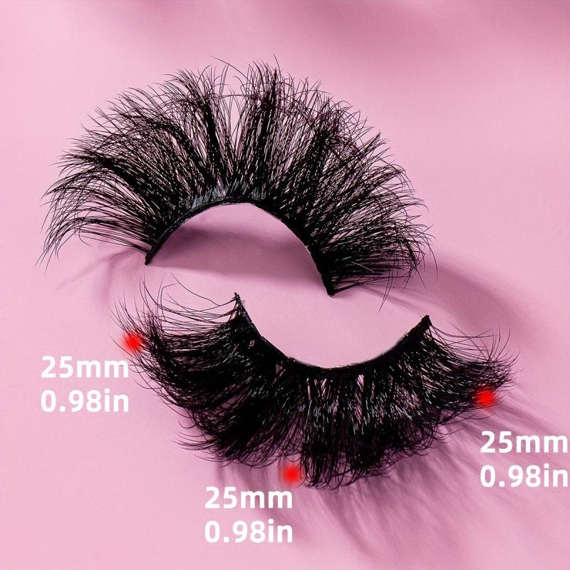 8 Pairs 25mm False Eyelashes Dramatic Volume Long-Lasting Extensions