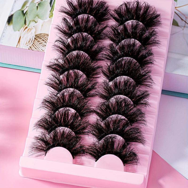 8 Pairs 25mm False Eyelashes Dramatic Volume Long-Lasting Extensions