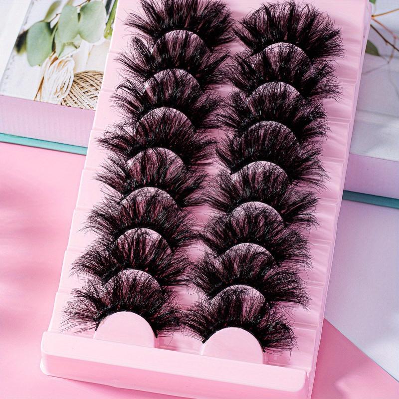 8 Pairs 25mm False Eyelashes Dramatic Volume Long-Lasting Extensions