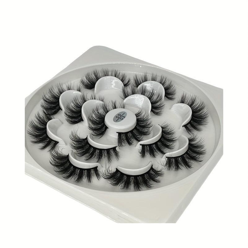 7 Pairs 5D Natural Curling Soft False Eyelashes