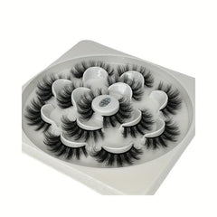 7 Pairs 5D Natural Curling Soft False Eyelashes