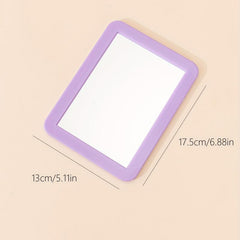 Square Makeup Mirror for Travel & Students, Small Portable Vanity Mirror