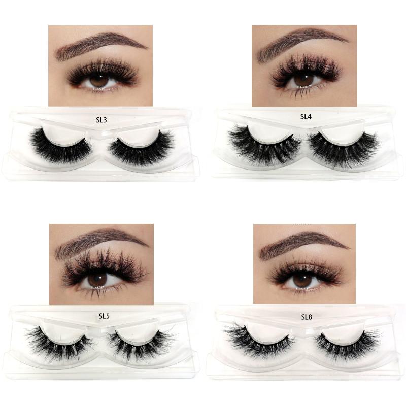 10 Pairs Faux Mink Lashes Fluffy Thick Strip False Eyelashes