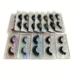 10 Pairs Faux Mink Lashes Fluffy Thick Strip False Eyelashes