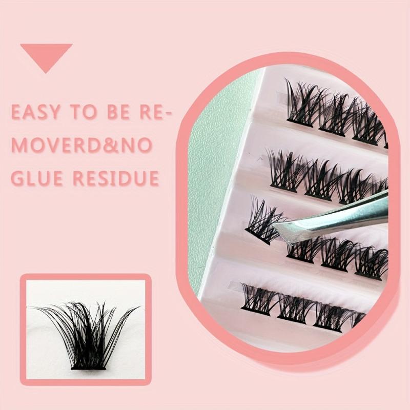 120pcs Mix D Curl Cluster Lashes Individual Lashes Soft&Natural False Eyelashes