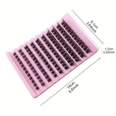 120pcs Mix D Curl Cluster Lashes Individual Lashes Soft&Natural False Eyelashes