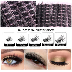 16mm Individual Lashes Natural Thick Cluster Lash Big Eye Decoration