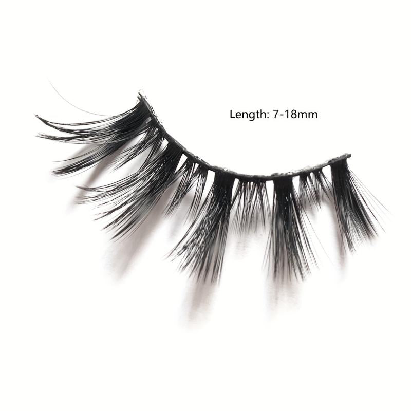 10 Pairs 3D False Eyelashes Thick Curling Long Messy Layers for Dance Parties