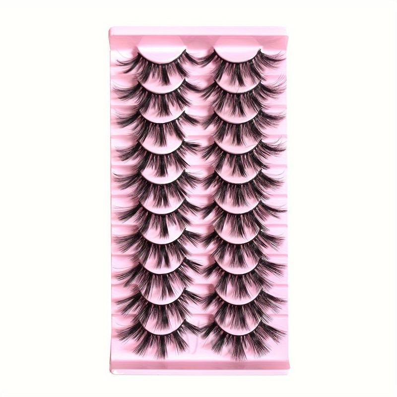 10 Pairs 3D False Eyelashes Thick Curling Long Messy Layers for Dance Parties