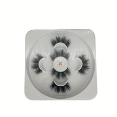 3 Pairs 5D False Eyelashes Fluffy Slender Lashes