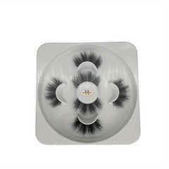 3 Pairs 5D False Eyelashes Fluffy Slender Lashes