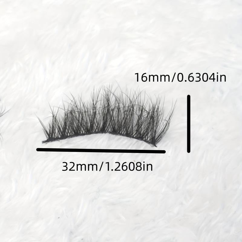 10 Pairs Curling Fluffy Messy False Eyelashes, Thick Soft Natural Lashes