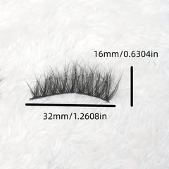 10 Pairs Curling Fluffy Messy False Eyelashes, Thick Soft Natural Lashes