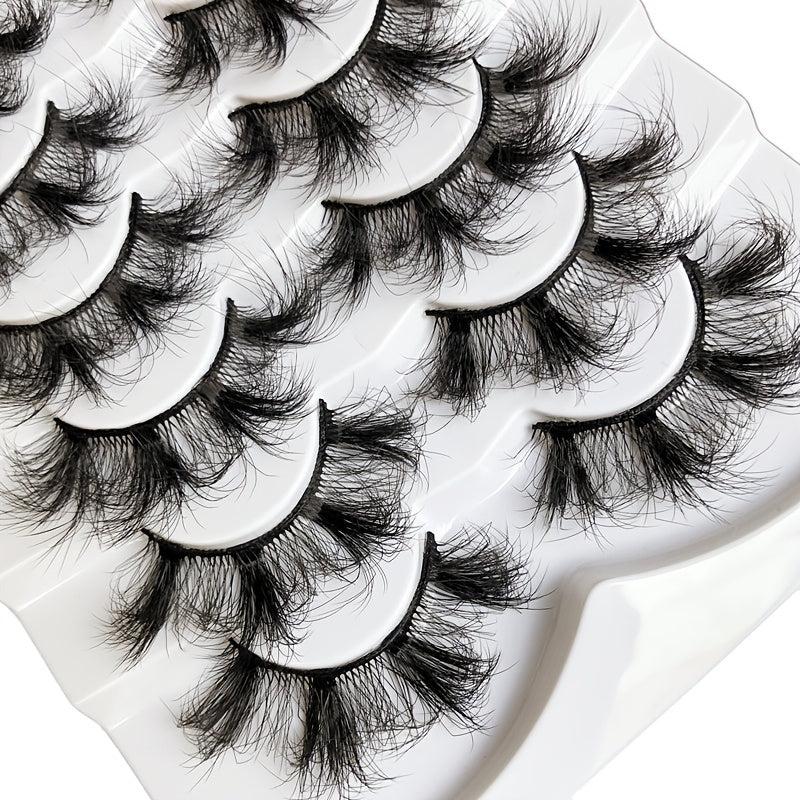 7 Pairs 20mm Fluffy Faux Mink Eyelashes Extension