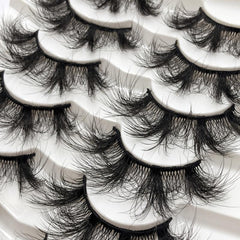 7 Pairs 20mm Fluffy Faux Mink Eyelashes Extension
