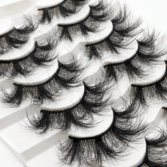 7 Pairs 20mm Fluffy Faux Mink Eyelashes Extension