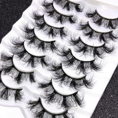 7 Pairs 20mm Fluffy Faux Mink Eyelashes Extension